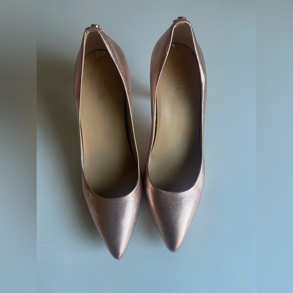 Michael Kors Rose Gold Heels Elegant Design